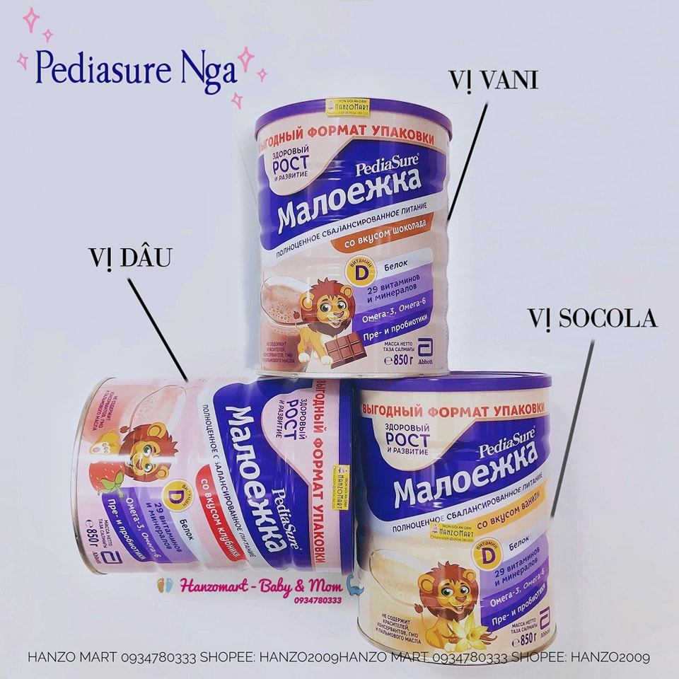Sữa Pediasure Nga dạng bột 850gr