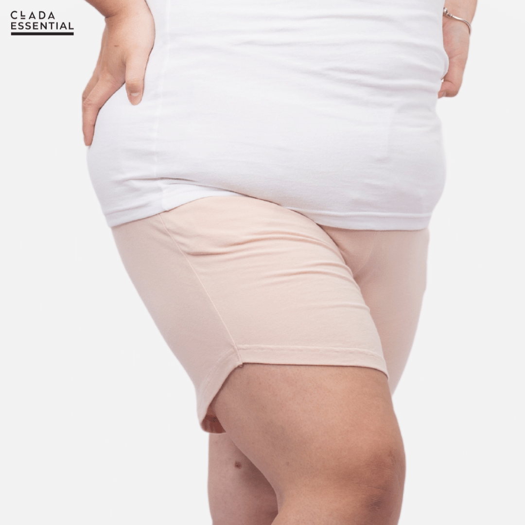 Quần Sweatshirt Shorts Big Size Cotton CLADA Essential - Hồng