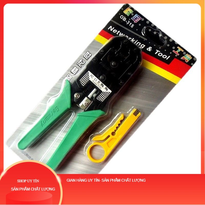 Kìm bấm mạng OB 315, hộp test mạng