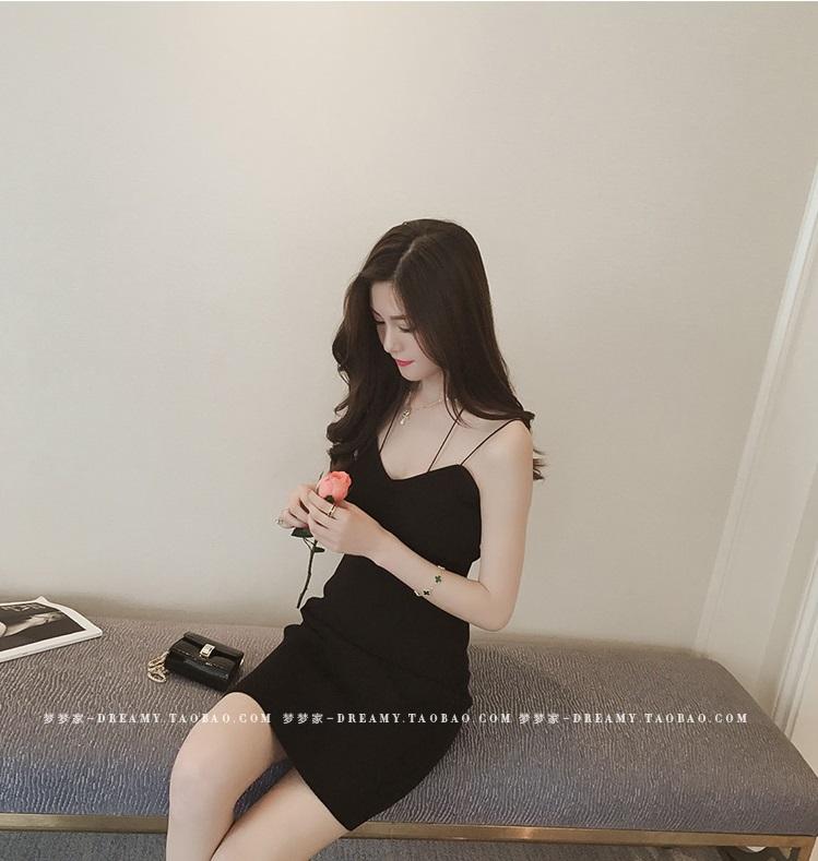 [HCM]Đầm len body 2 dây - hàng quảng châu