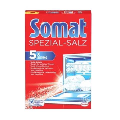Muối rửa ly-bát somat special salt 5x - đức 1,2 kg