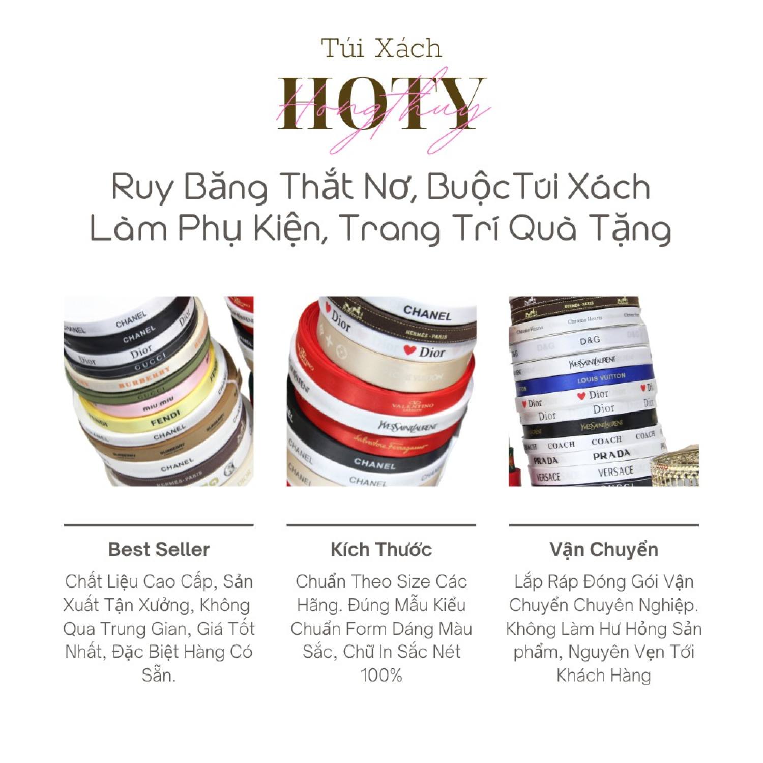Ruy Băng Các Hãng, Ruy Ban Buộc Tóc