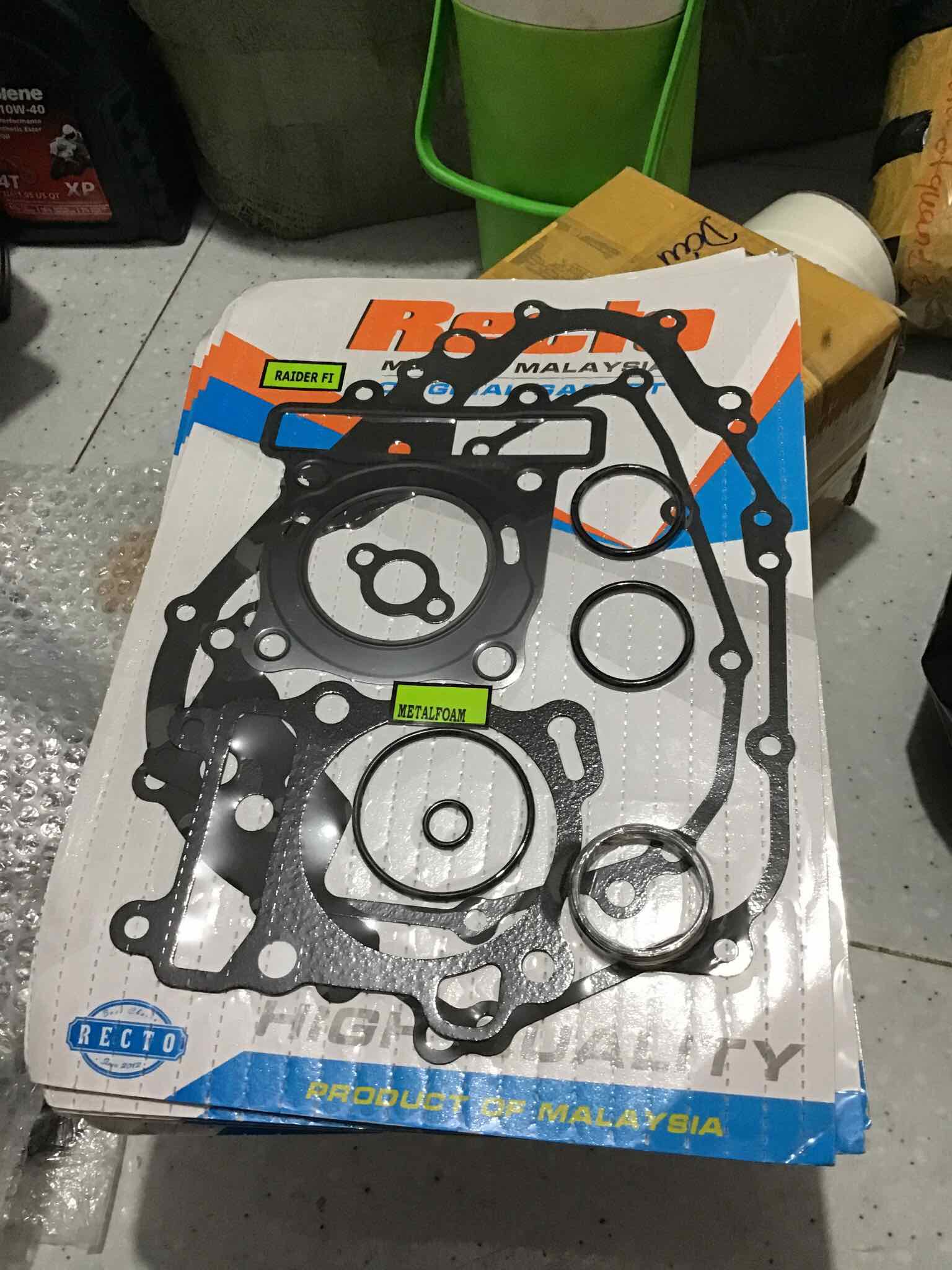 Trọn bộ ron cục máy satria - raider fi metalfoam thép recto - malaysia