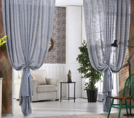 Rèm cửa voan xô trắng, xám, hồng, vàng, xanh dương kích thước 2m ngang x 2m7 cao
