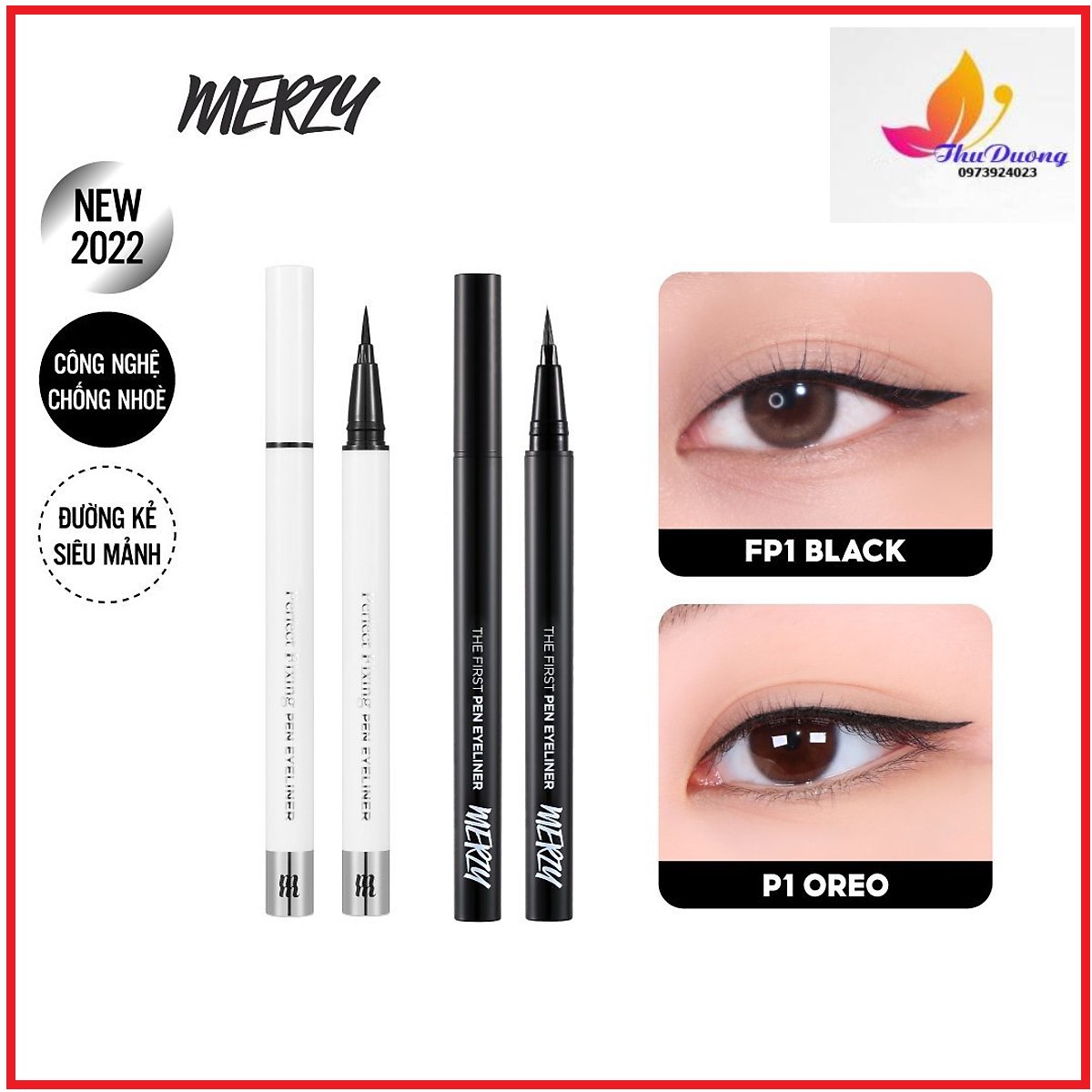 [HCM]Bút Kẻ Mắt Nước Chống Trôi Merzy Another Me The First Pen Eyeliner