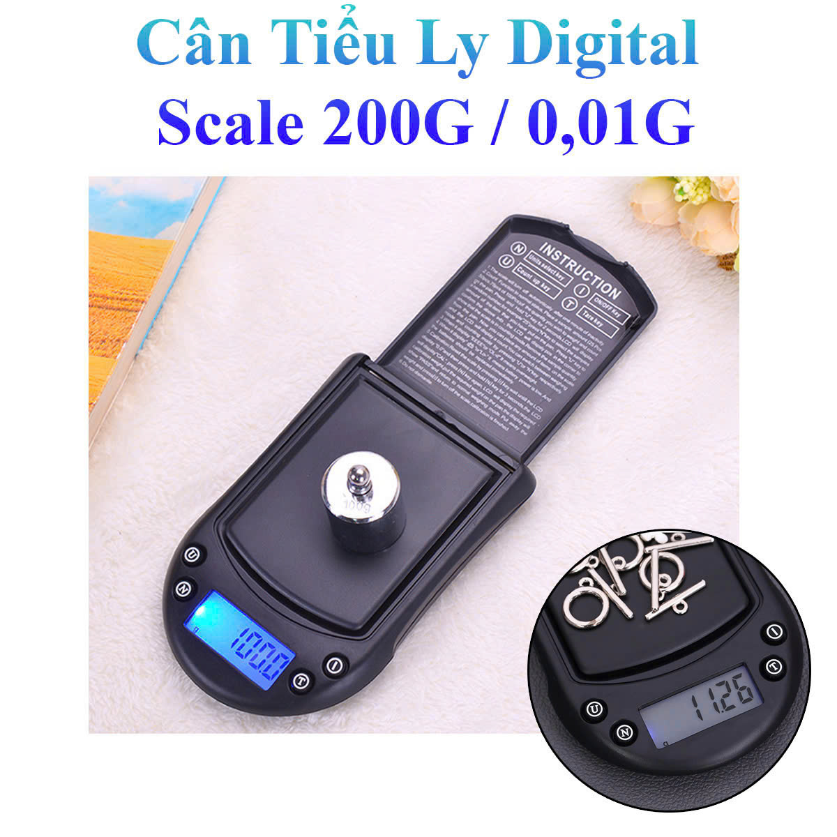 Cân Tiểu Ly Digital Scale 200G / 0,01G Tiện Dụng