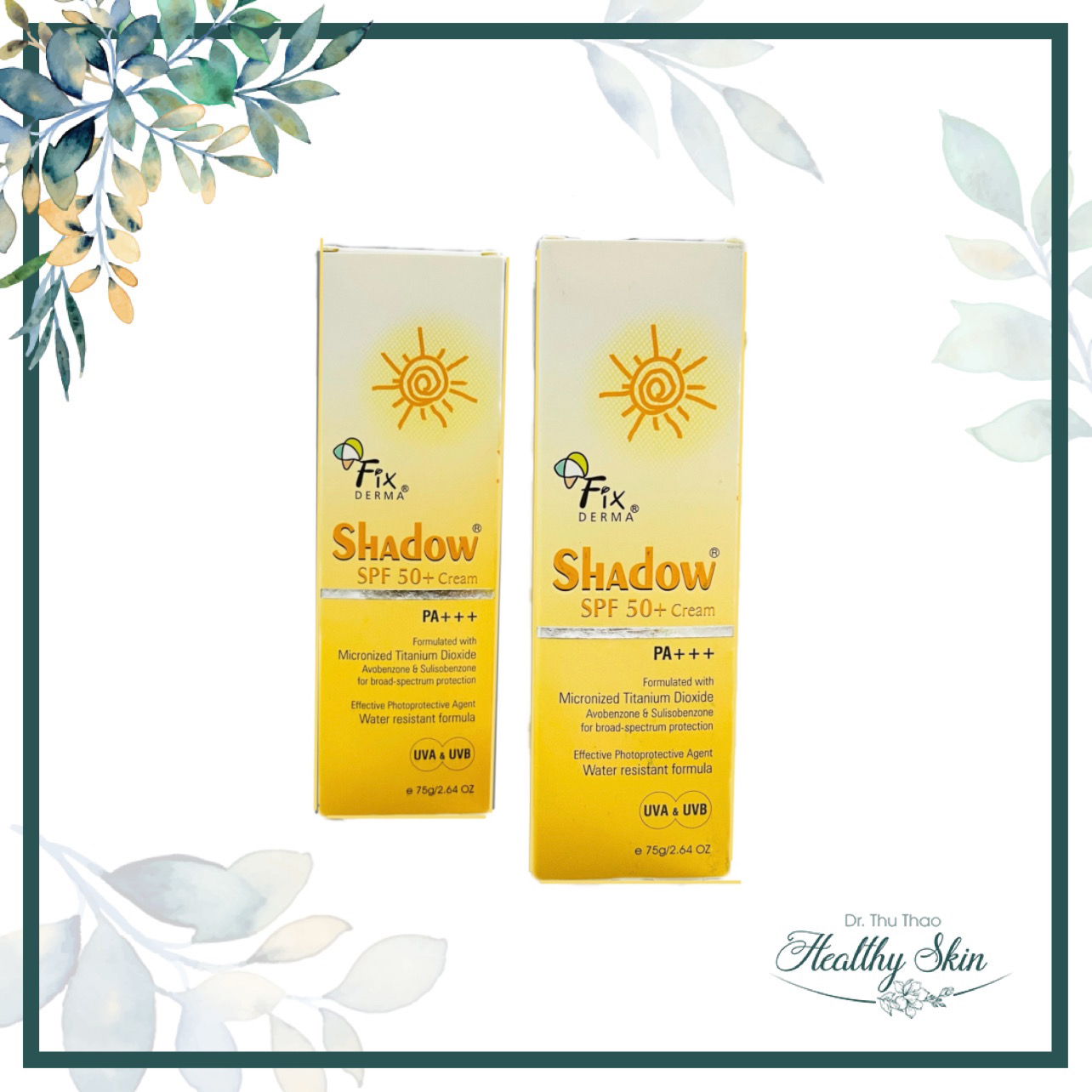 [75G]KEM CHỐNG NẮNG FIXDERMA SHADOW SPF 50+ CREAM