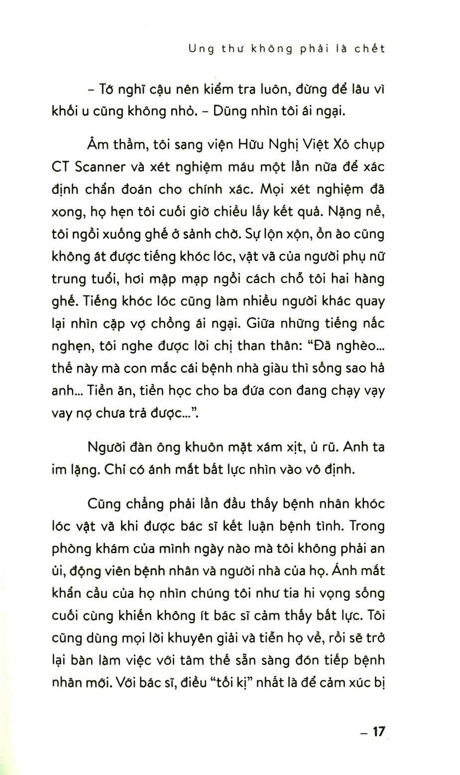 Sách - Ung thư không phải là chết