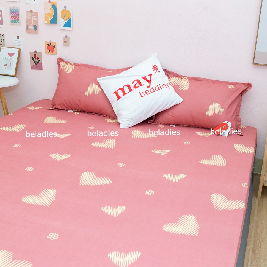 Bộ ga giường drap trải giường kèm 2 vỏ gối nằm nhiều mẫu m2,m4,m6,m8,2m2 Belady bedding