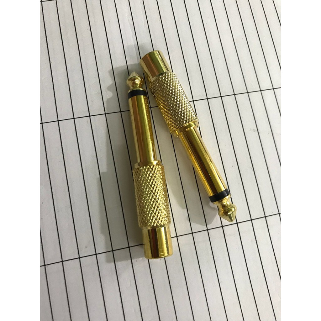 [HCM]COMBO 2 ĐẦU CHUYỂN TỪ JACK 6.5LY RA BÔNG SEN RCA CÁI