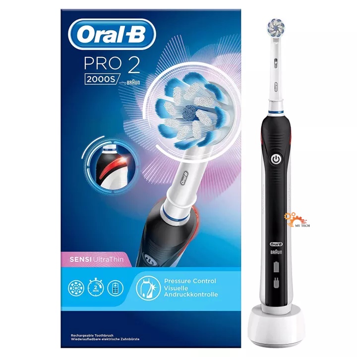 BÀN CHẢI ĐIỆN ORAL B PRO 2 2000 [HÀNG ĐỨC]