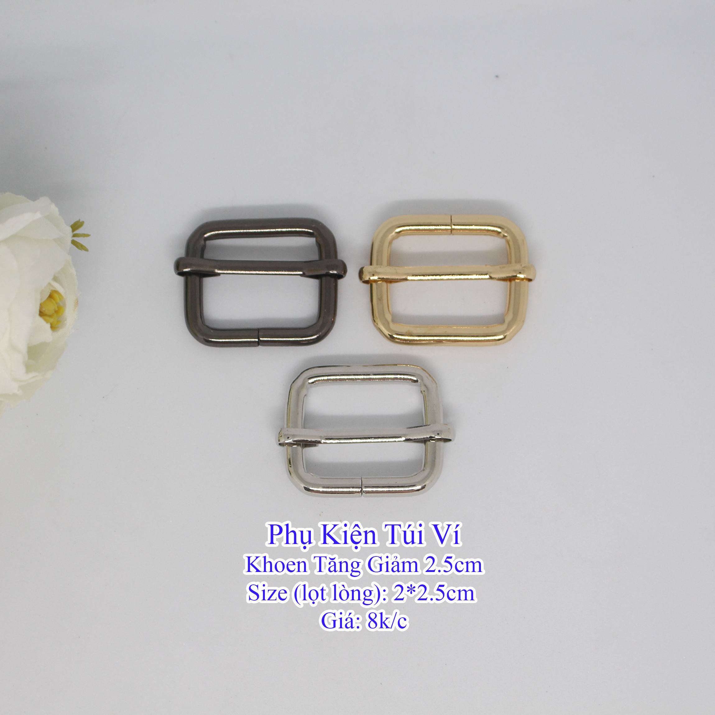 2.5cm Adjustable Rings (15K/1 Piece)