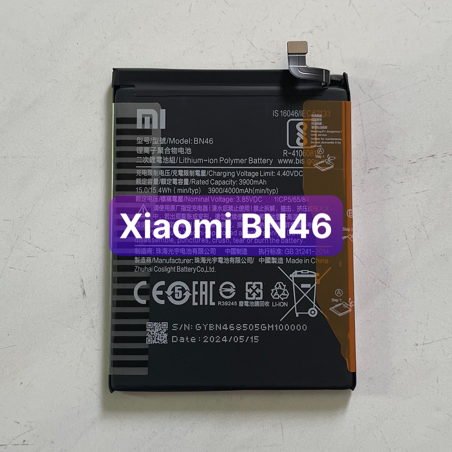 pin xiaomi Redmi Note 8 model BN46 ,sản phẩm chính hãng mk