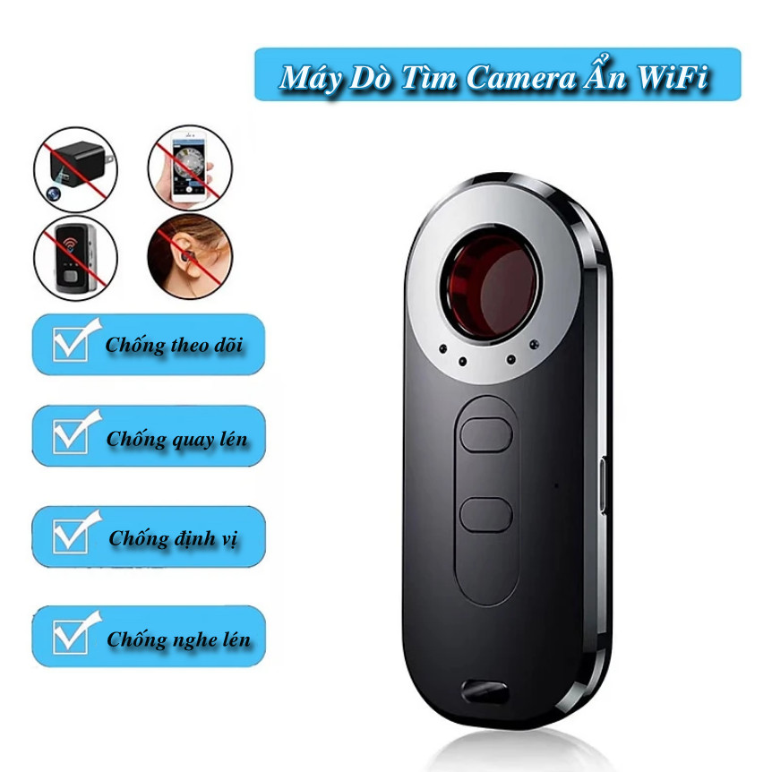 Máy dò tìm camera ẩn wifi ak400 chống theo dõi gps, camera, chống nghe lén, rada 10mhz-5ghz - worldmart