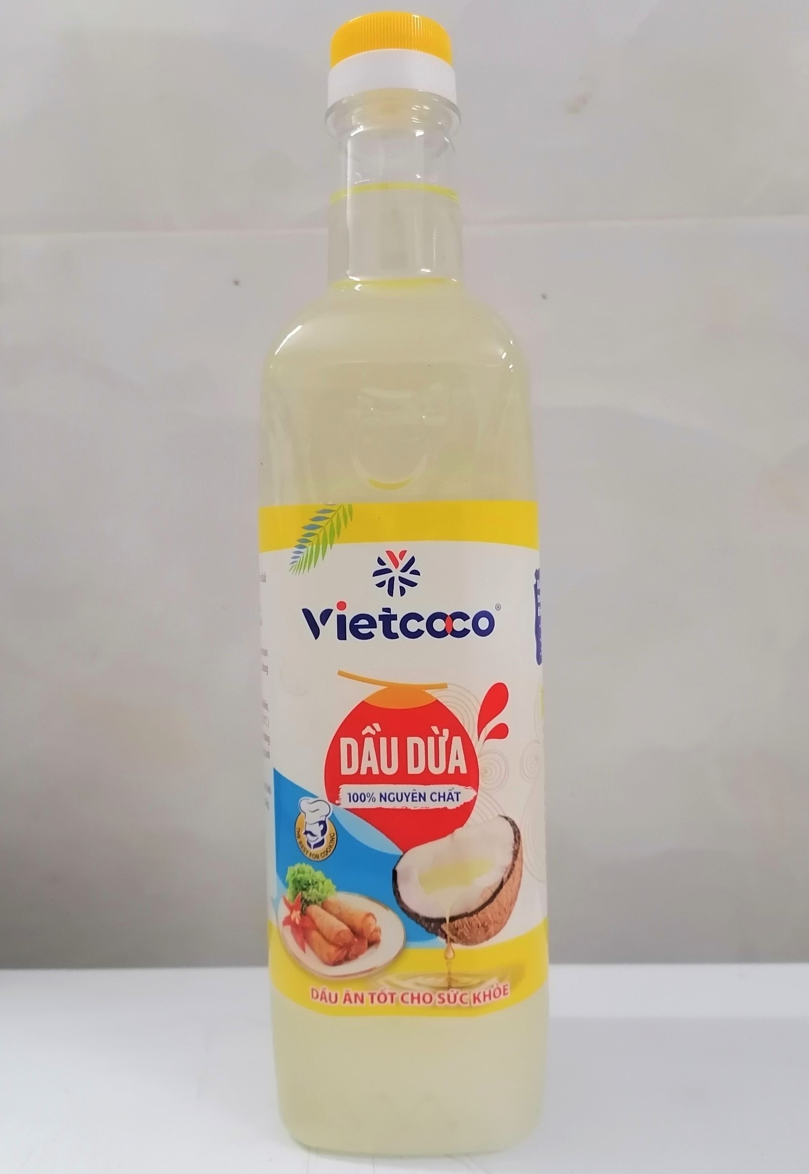 Chai 1 Liter DẦU DỪA 100% NGUYÊN CHẤT VIETCOCO Coconut Oil HALAL