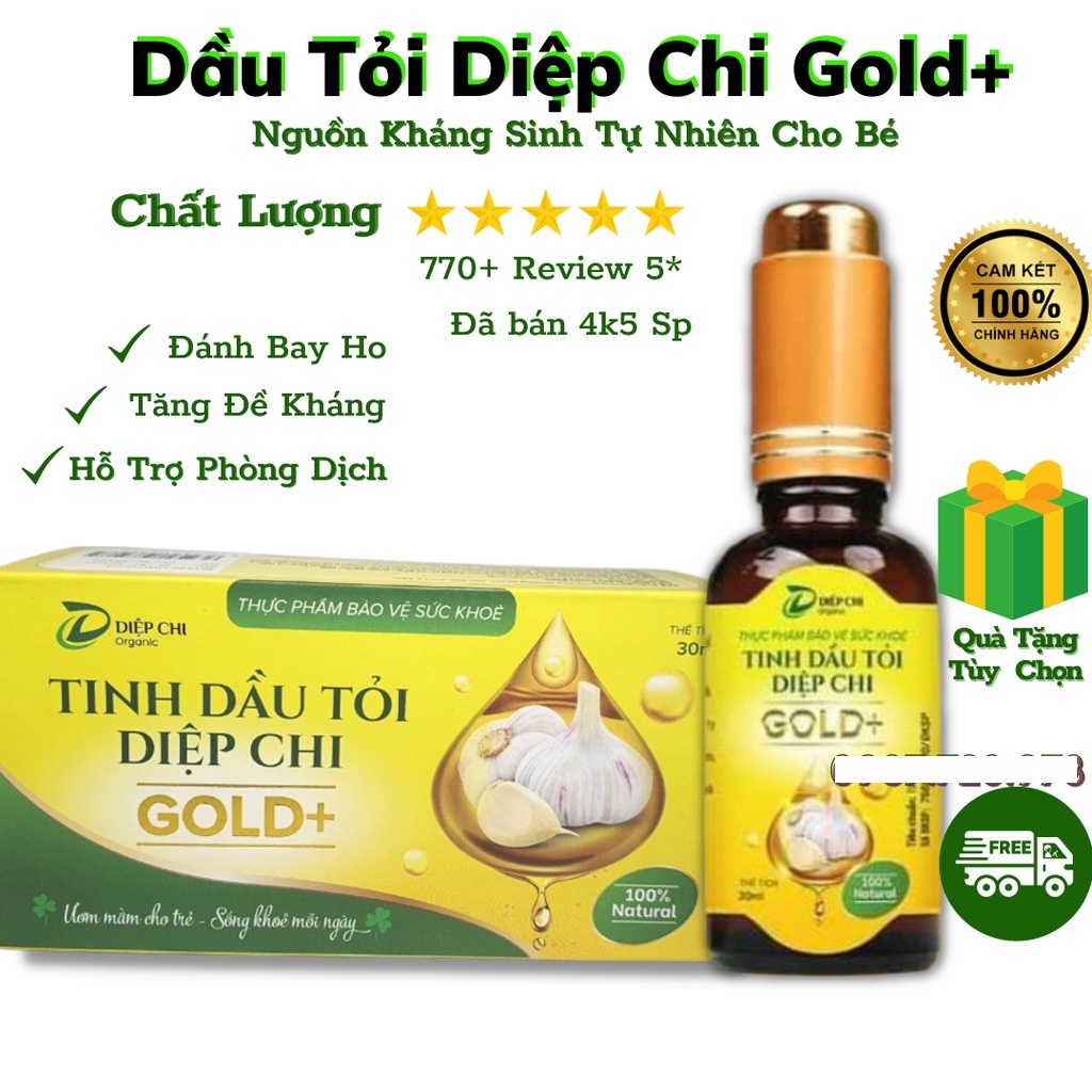 Tinh dầu tỏi diệp chi gold +