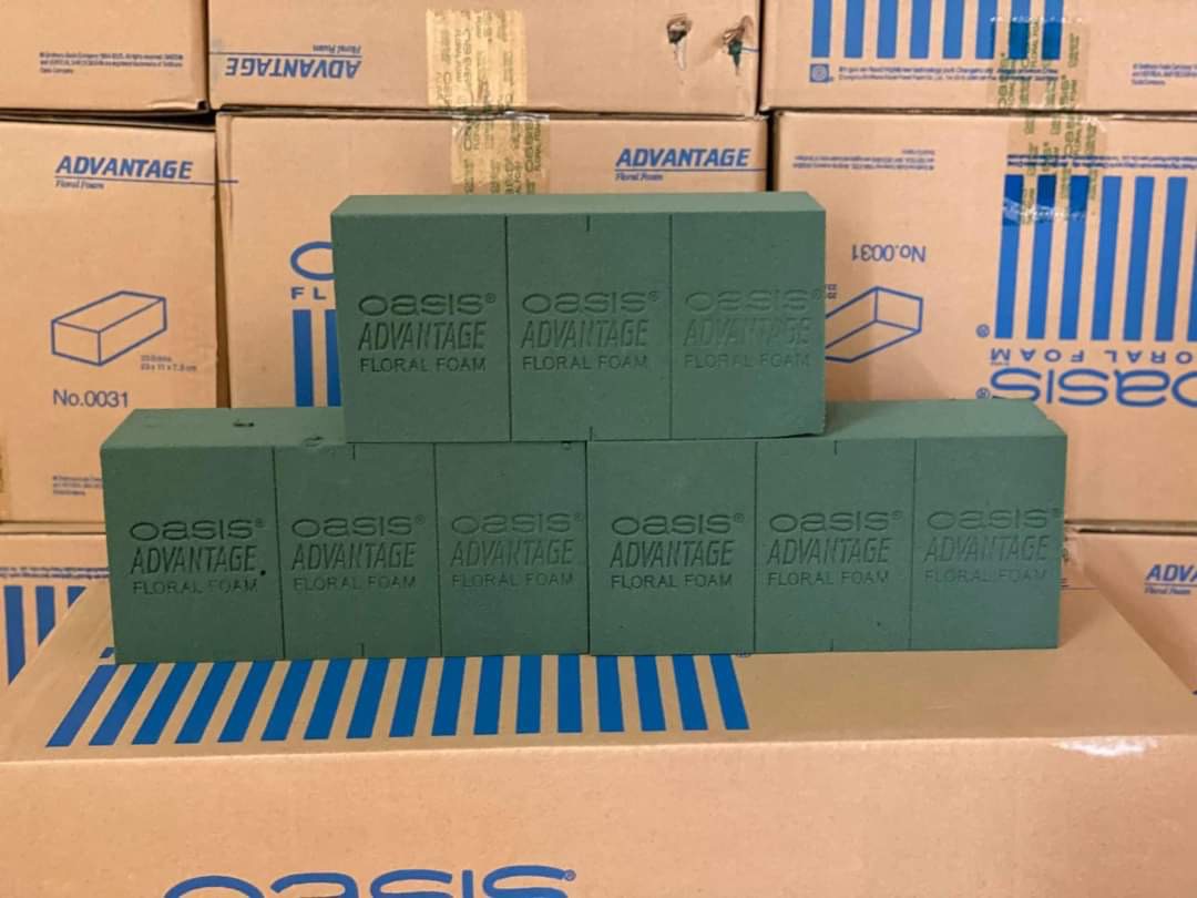 Xốp xanh cắm hoa tươi, hoa sáp, mút xốp Oasis Advantage