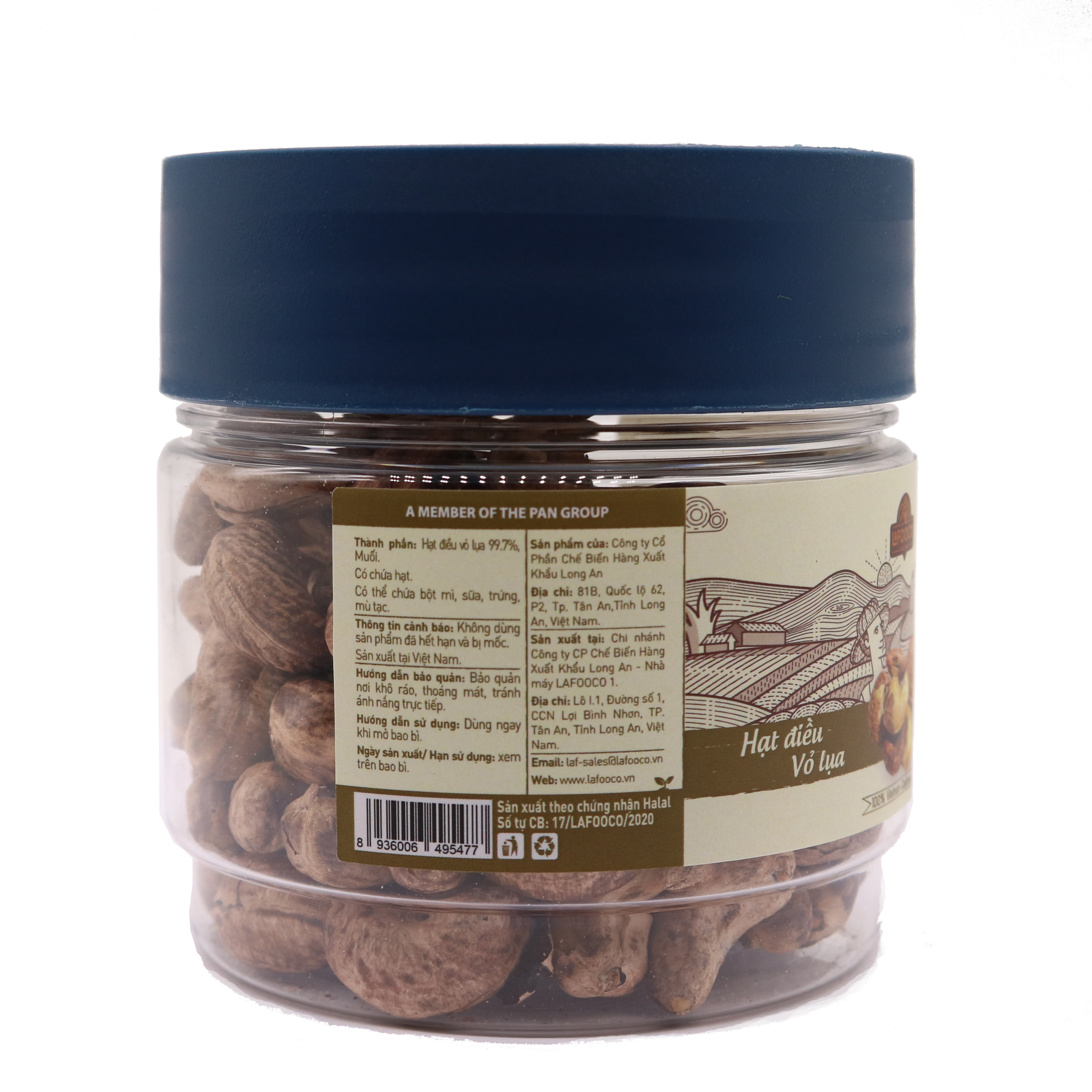 Hạt Điều Vỏ Lụa LAFOOCO hủ 180g