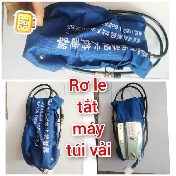 Rơle tắt máy bọc túi vải 12V, 24V 5 chân JAC giấy mốc,giá 1 cái