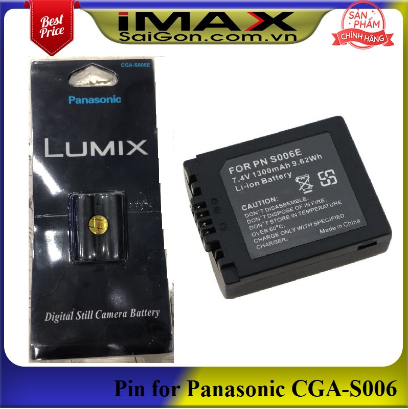 Pin thay thế pin máy ảnh cho pin cga-s006
