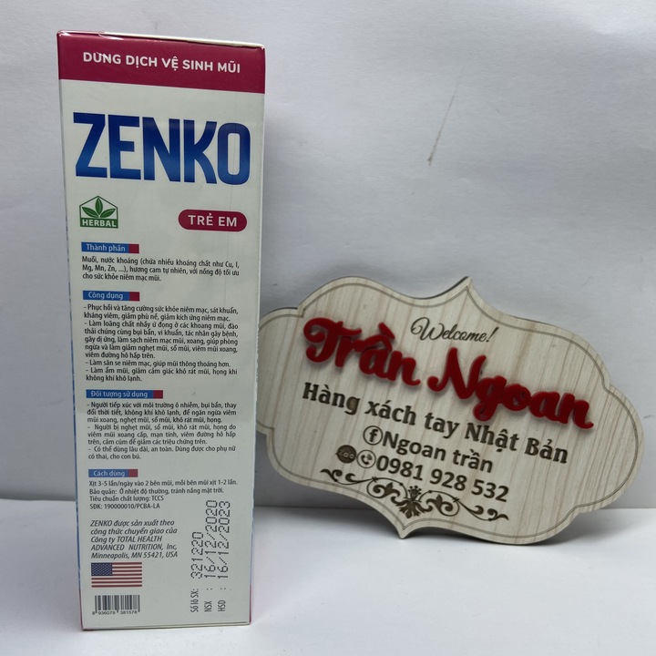 Dung Dịch Vệ Sinh Mũi Zenko - Chai 75ml