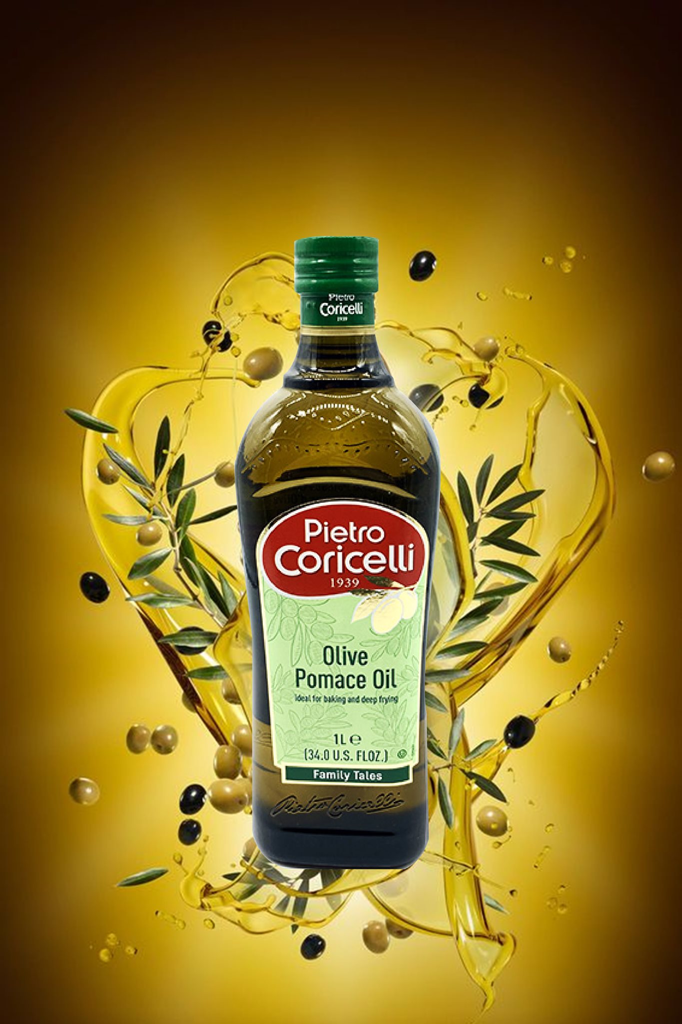 Dầu Ôliu Pietro Coricelli Pomace 1000ml - Ý