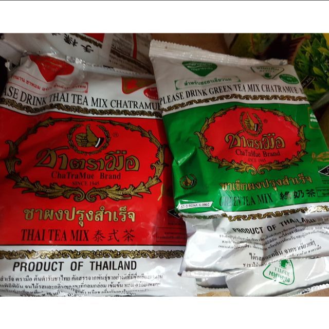 Trà thái lan combo xanh +đỏ- date:2026