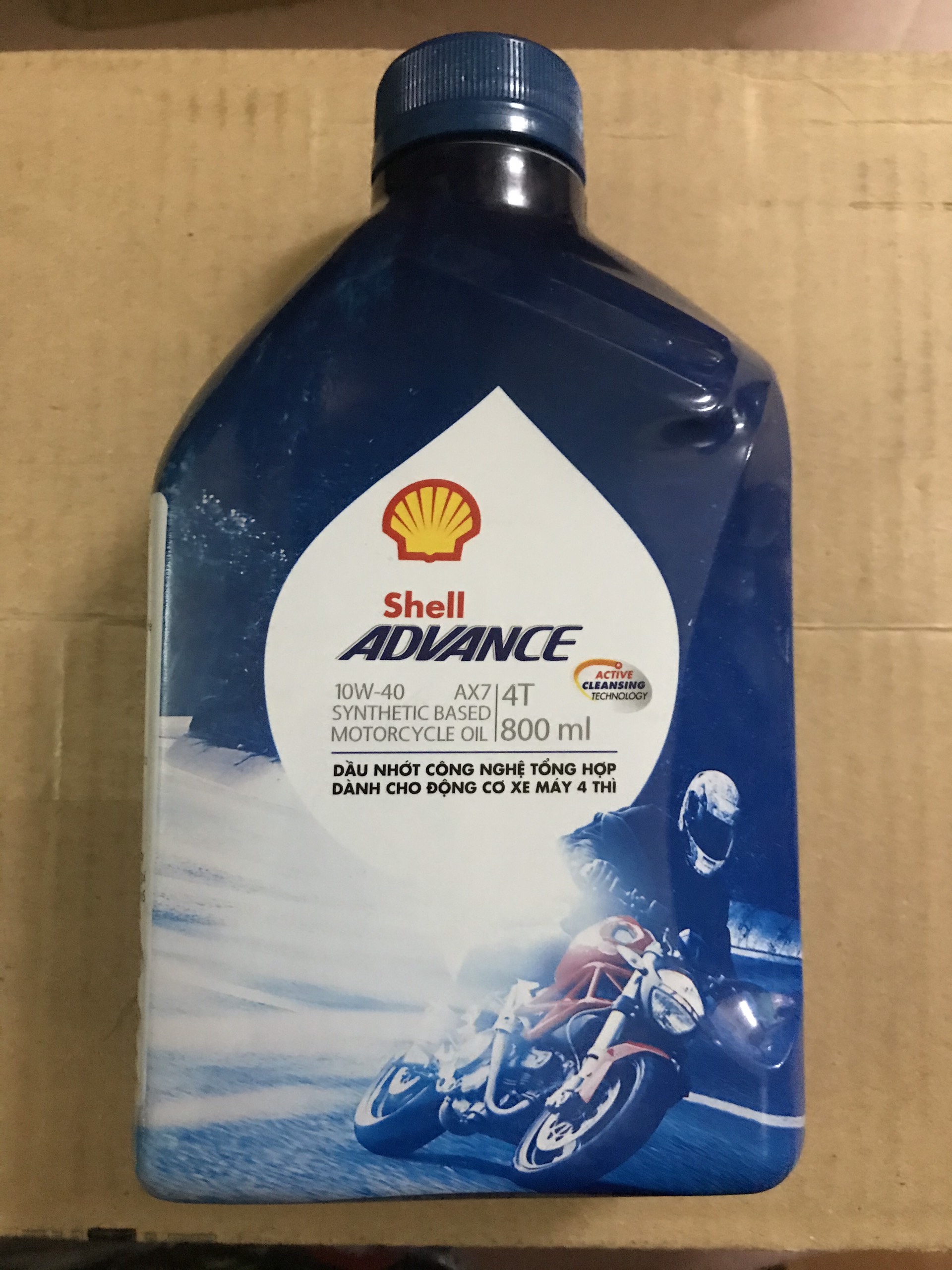 Dầu nhớt xe máy Shell Advance AX7 10w40 (800ml)