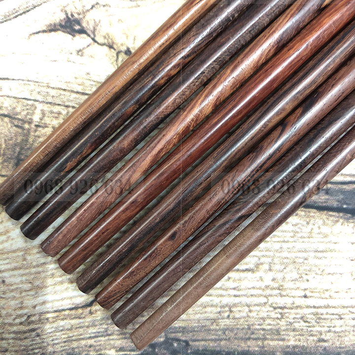 Đũa ăn cơm - Bộ 10 đôi đũa gỗ cẩm CAO CẤP - Đũa gỗ chống mốc