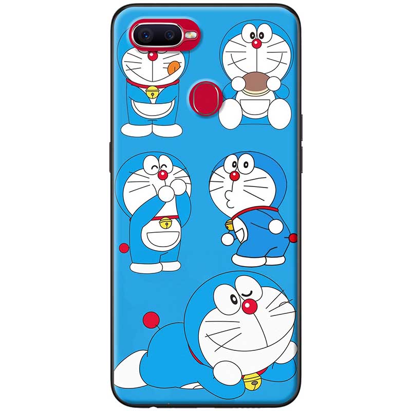 Ốp lưng dành cho Oppo A5s mẫu Doraemon ham ăn