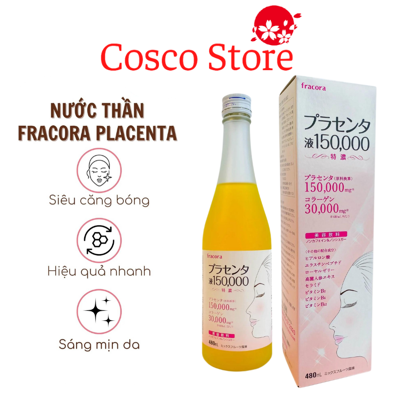 Nước uống nhau thai chống lão hóa fracora placenta 150.000mg