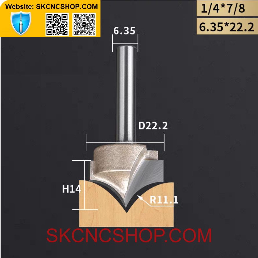 Mũi cnc bo góc . mũi soi . dao cnc bo cạnh . sk cnc shop