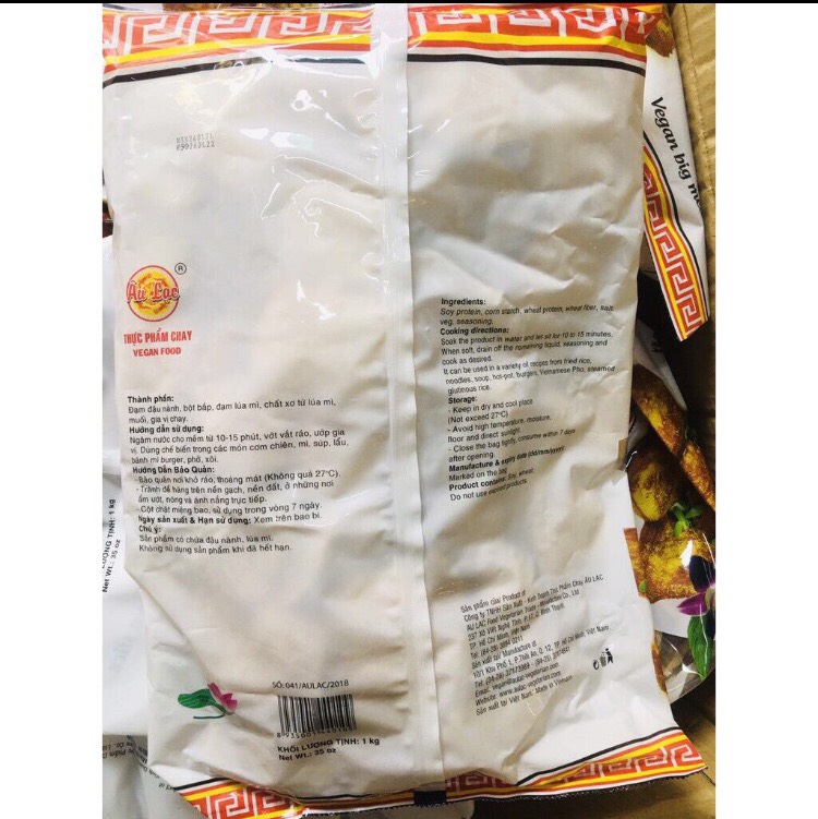 1kg Sườn non 2 chay Âu Lạc thơm ngon