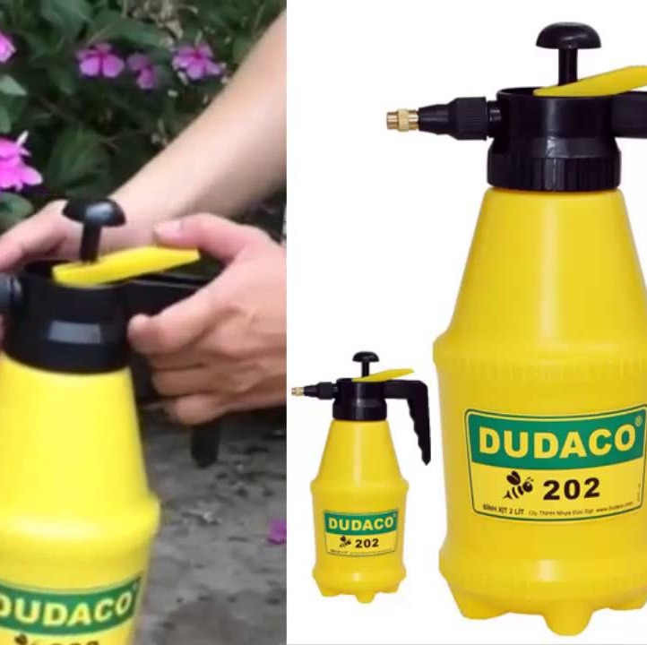 Bình xịt phun sương tưới nước Dudaco 202 2L (Vàng) - BX03