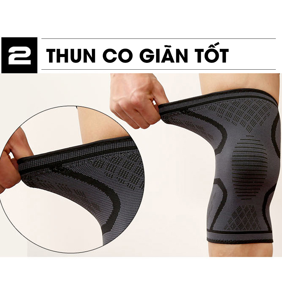 Băng gối thể thao bóng đá, bóng chuyền co giãn đàn hồi  Aolikes 7718