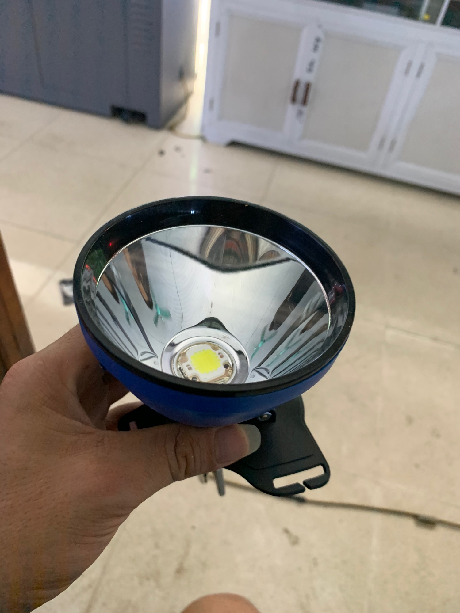 Đèn đội đầu kẹp bình ắc quy 12v siêu sáng ML1201