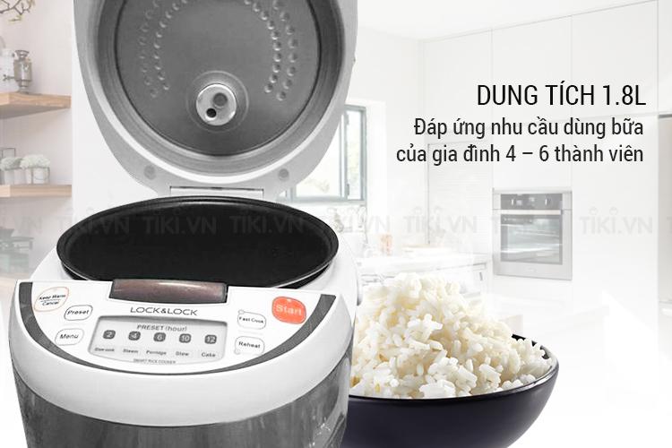 Nồi Cơm Điện Tử Lock&Lock EJR351BRW - 1.8L