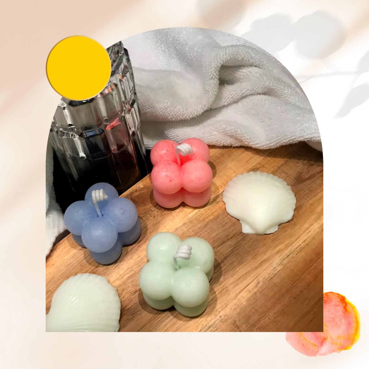 Nến trang trí / Nến thơm / Bubble Candle