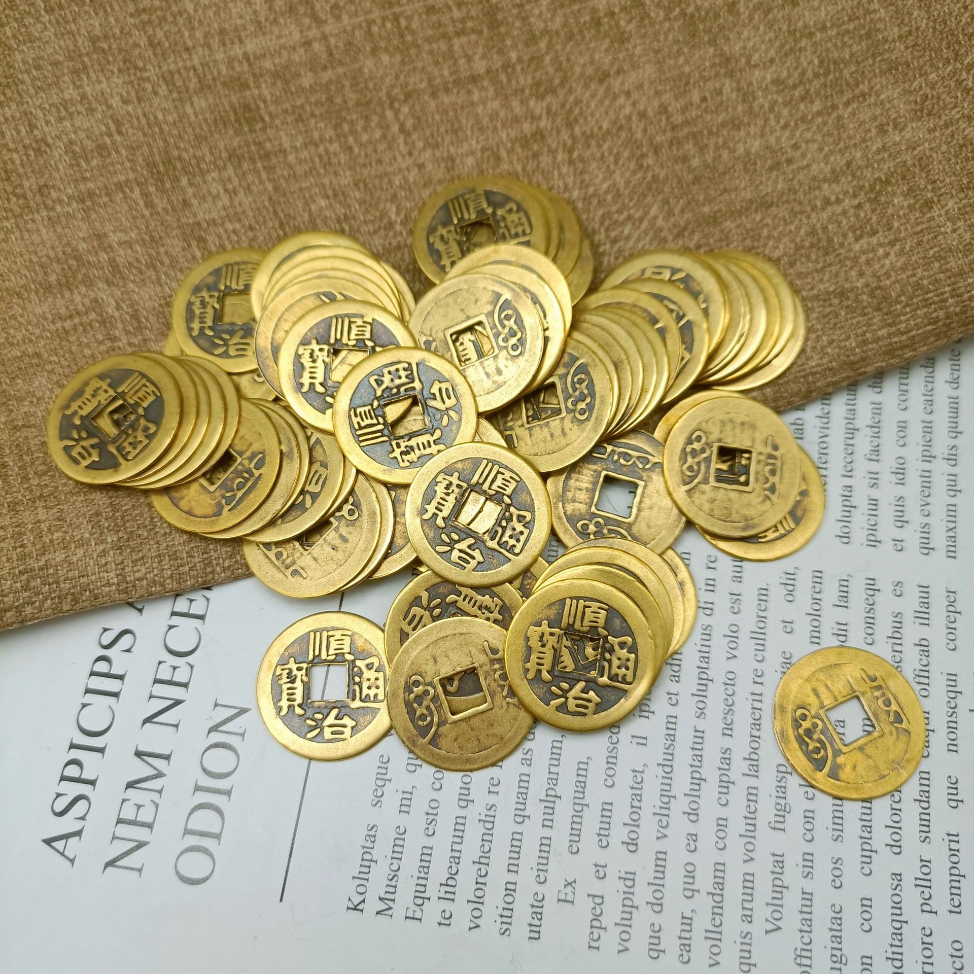 Bộ 5 đồng xu Ngũ Đế(hàng loại 1 đồng thau)