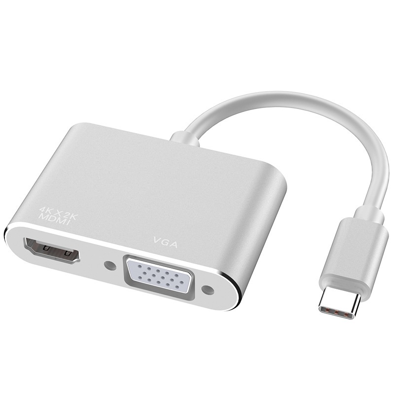 Cáp chuyển type-C ra HDMI và VGA chất lượng cao
