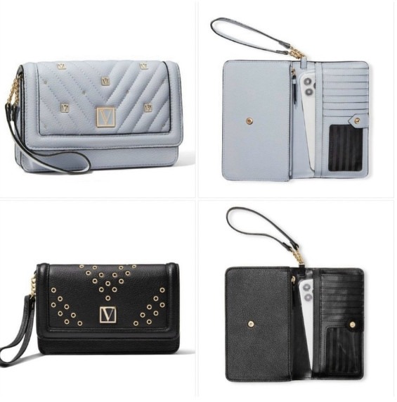 ( Auth + Ảnh Thật ) Ví Cầm Tay Victoria Tech Wristlet Mỹ.