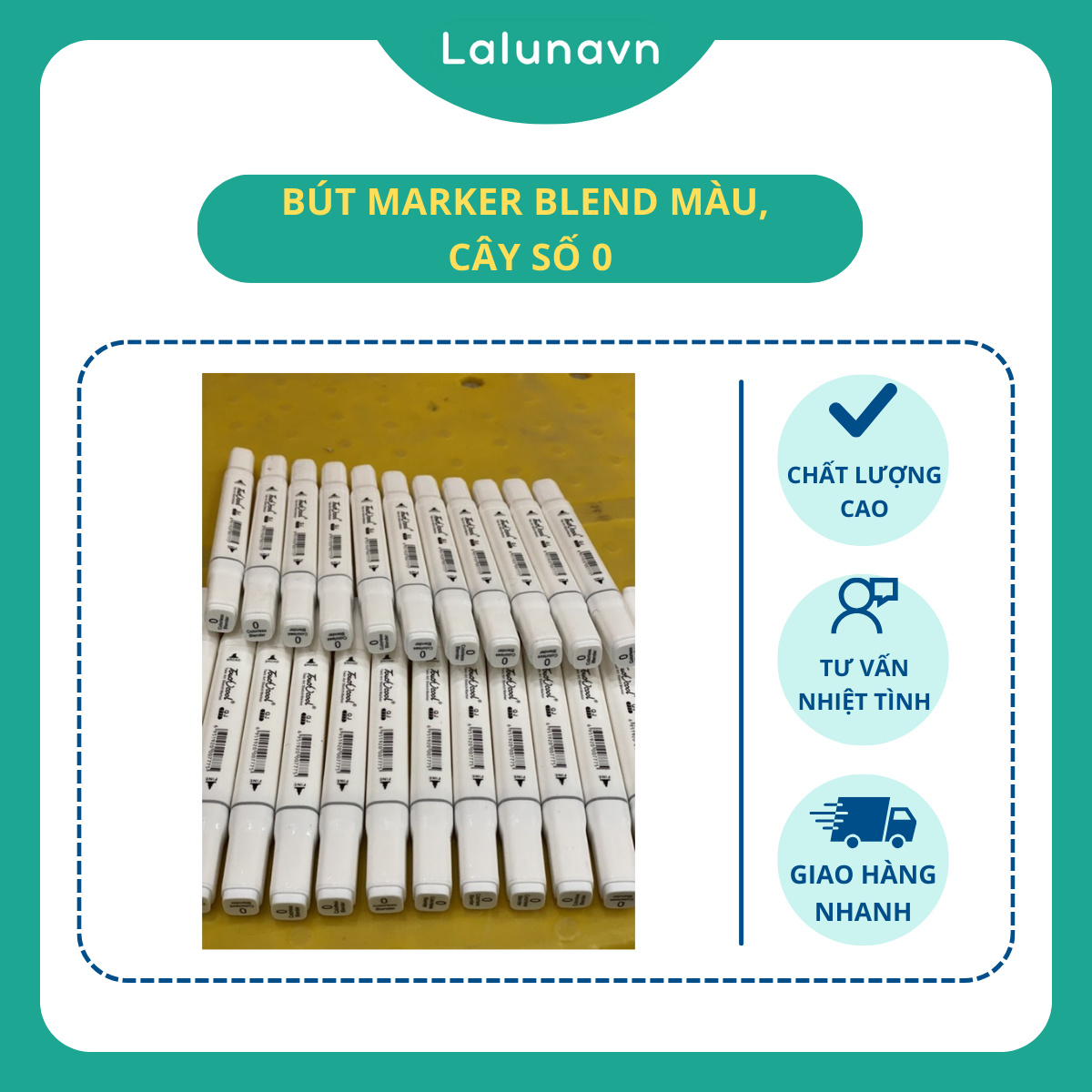 Bút marker blend màu, cây số 0 hàng xịn touchcool - a25
