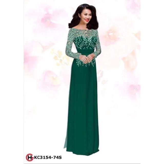 [HCM]Vải áo dài giả ren