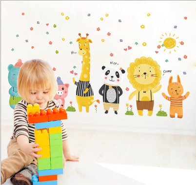 Dcal dán tường mẫu: Thú hươu cao cổ