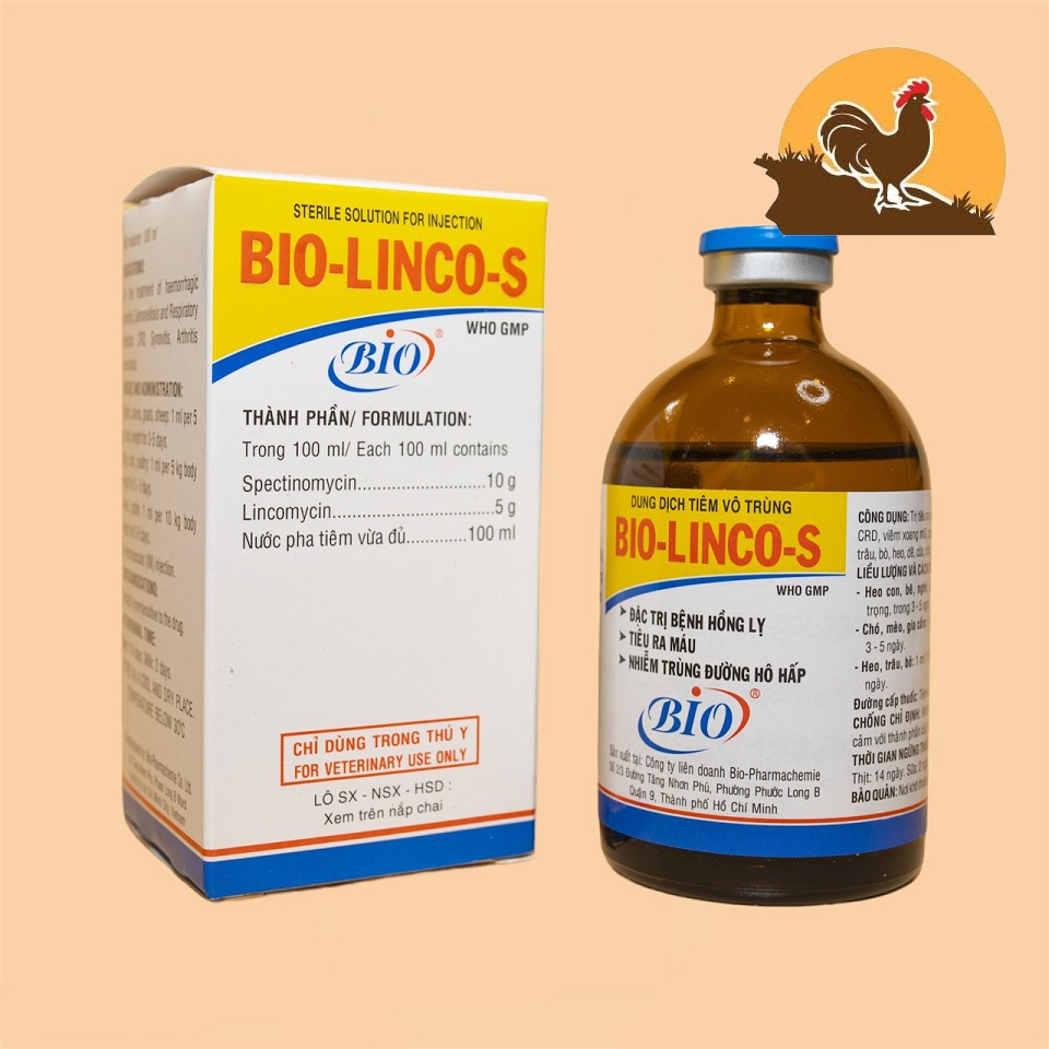 BIO Linco S khò khè cho gà đá CHAI 100ML