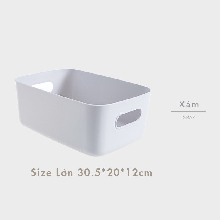 Hộp lưu trữ để bàn đa chức năng khay nhựa đựng văn phòng phẩm mỹ phẩm vật dụng