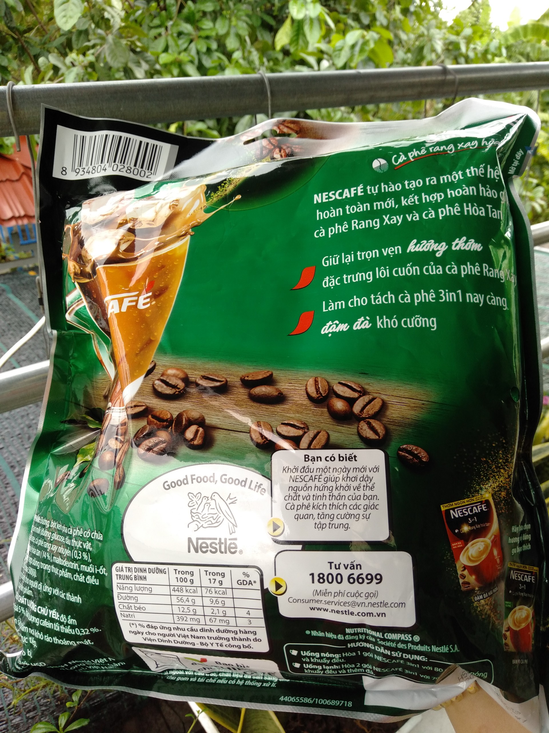 Cafe sữa Nescafe - Đậm vị cafe 782g (46 gói x 17g)