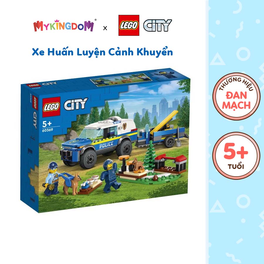 Đồ chơi lắp ráp lego city xe huấn luyện cảnh khuyển 60369