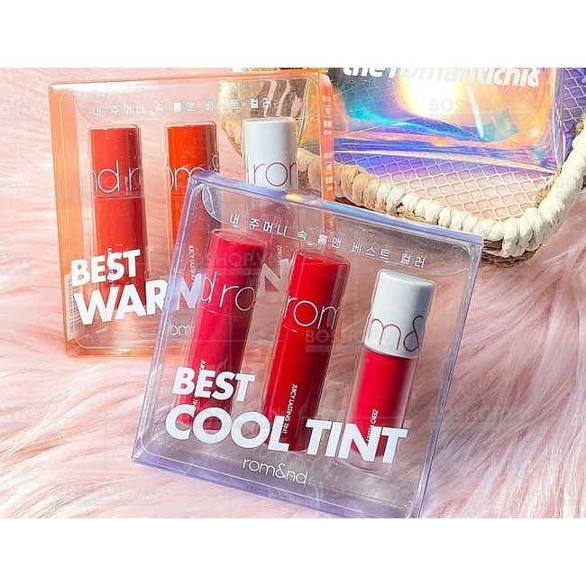 Set 3 Thỏi Son Kem Lì HERORANGE BEST TINT COOL & WARM
