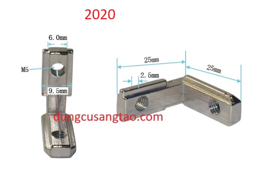 Ke góc / ke âm nhôm 2020 / ke âm 3030 / ke âm 4040